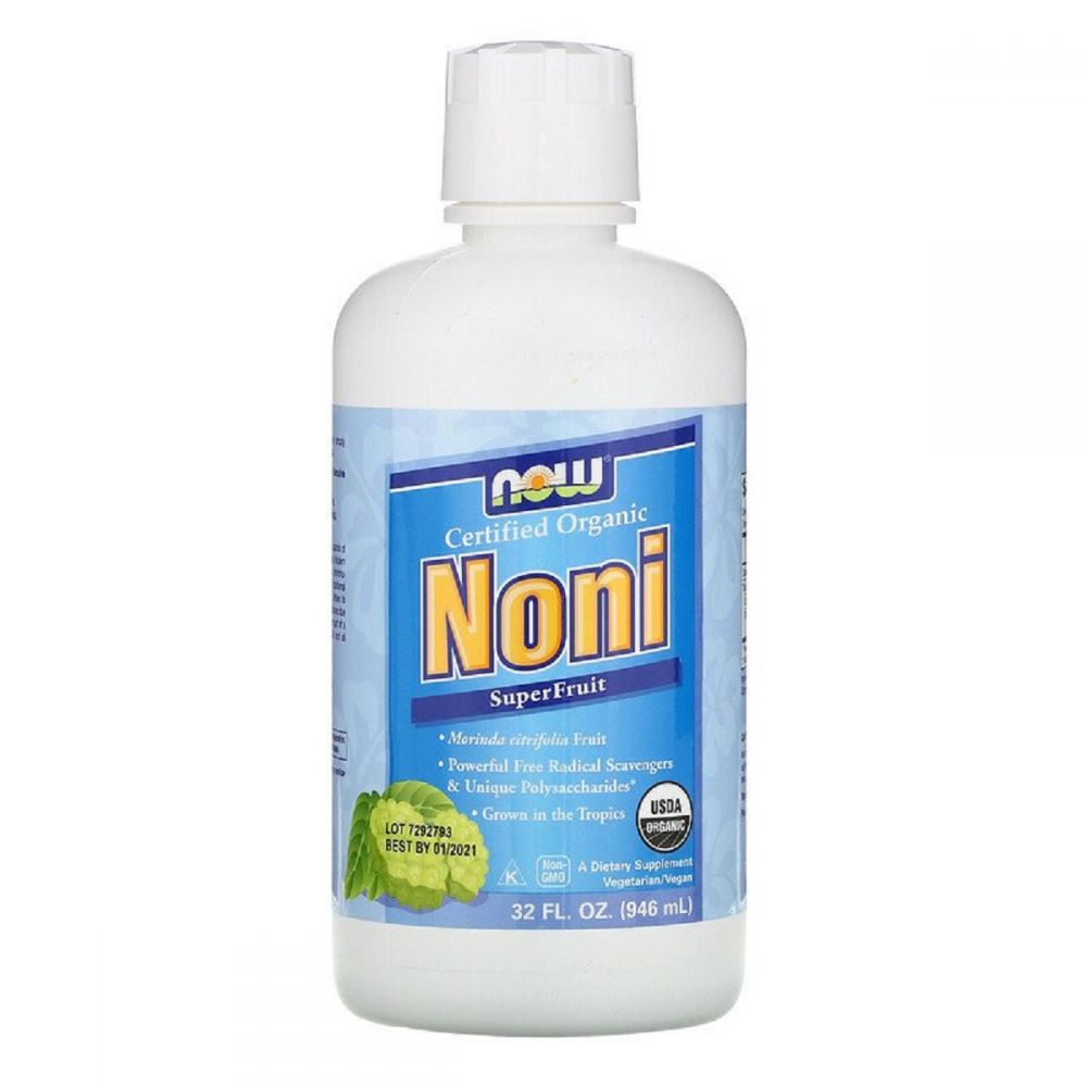 Органічний Ноні, сік суперфруктов, Now Foods, Noni SuperFruit Juice, 32 рідкі унції (946 мл)