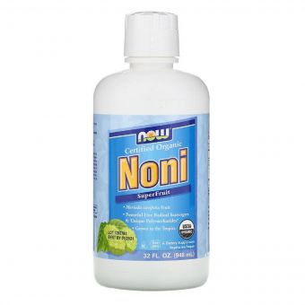 Органічний Ноні, сік суперфруктов, Now Foods, Noni SuperFruit Juice, 32 рідкі унції (946 мл)
