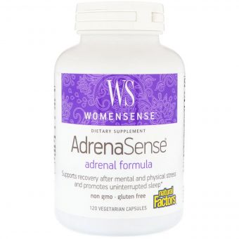 Комплекс для підтримки наднирників Natural Factors, WomenSense, AdrenaSense, 120 капсул