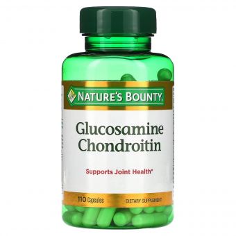 Глюкозамін та Хондроїтин, Glucosamine Chondroitin, Nature's Bounty, 110 капсул