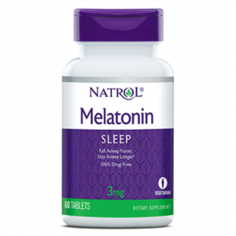 Мелатонін, Melatonin 3 мг, Natrol, 60 таблеток