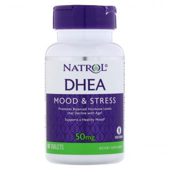 Дегідроепіандростерон 50 мг, DHEA, Natrol, 60 таблеток