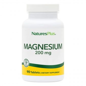 Магній, 200 мг, Magnesium, Natures Plus, 90 таблеток