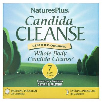 Очищення від кандиди за 7 днів, Candida Cleanse, Natures Plus, 56 капсул