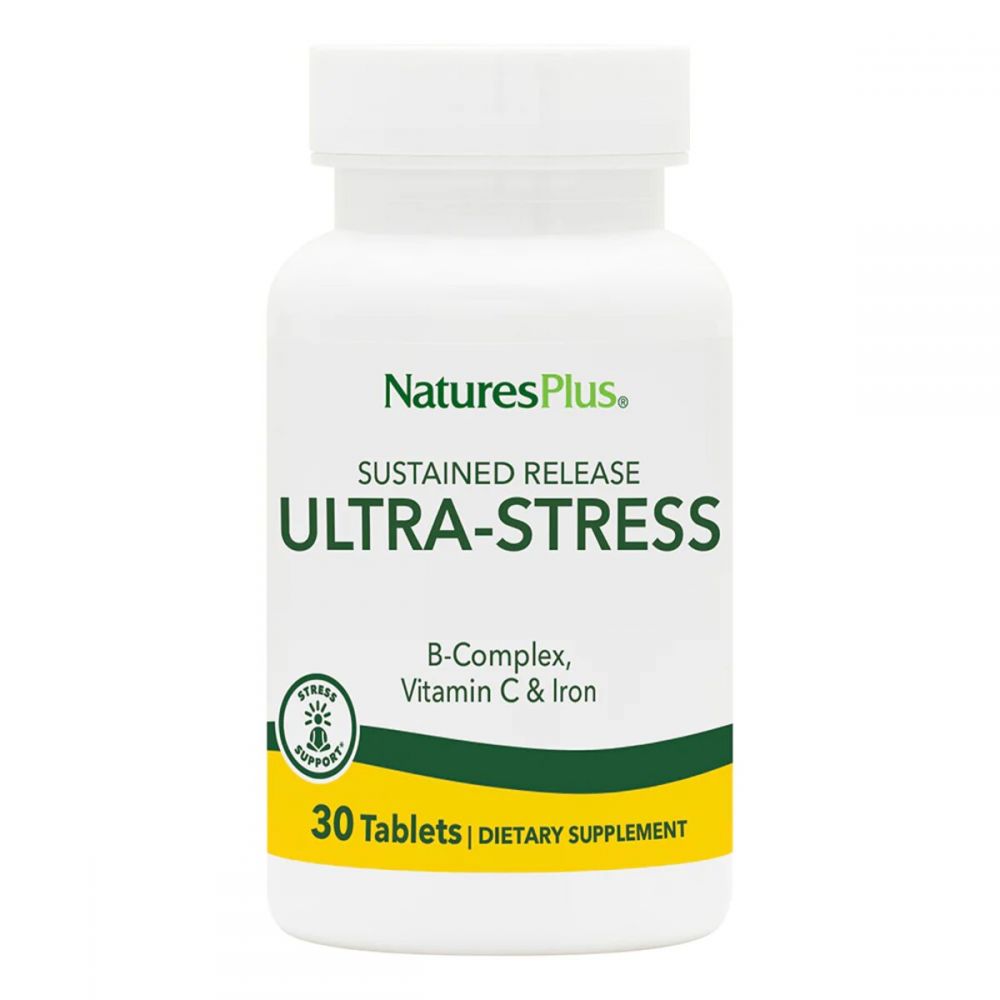 Комплекс для Подолання Стресу з Залізом, Ultra Stress, Natures Plus, 30 таблеток