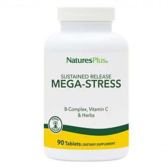 Супер Сильний Комплекс від Стресу, Mega-Stress, Natures Plus, 90 таблеток