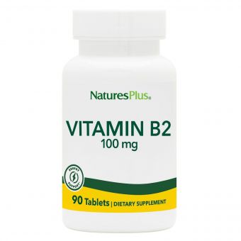 Рибофлавін, B-2, Natures Plus, 100 мг, 90 Таблеток