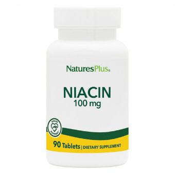 Ніацин, Niacin, 100 мг, Natures Plus, 90 таблеток