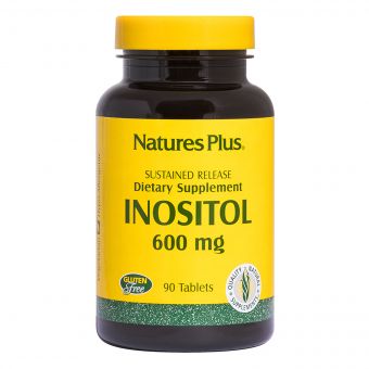 Інозитол Уповільненого Вивільнення, Natures Plus, 600 мг, 90 таблеток