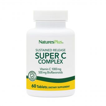 Супер Комплекс Вітаміну С з Біофлавоноїдами, Natures Plus 1000 \ 500 мг, 60 таблеток