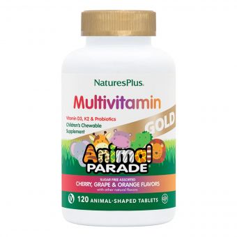 Мультивітаміни для Дітей, Смак Асорті, Animal Parade Gold, Natures Plus, 120 жувальних таблеток