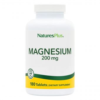 Магній, 200 мг, Magnesium, Natures Plus, 180 таблеток