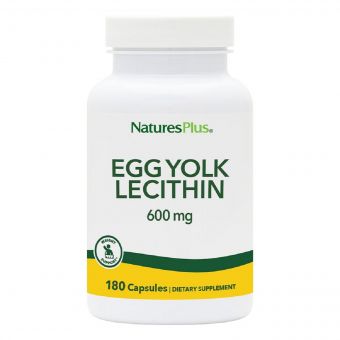 Лецитин з Яєчного Жовтка 600 мг, Natures Plus, 180 капсул