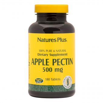 Яблучний Пектин, Natures Plus, 500 мг, 180 Таблеток
