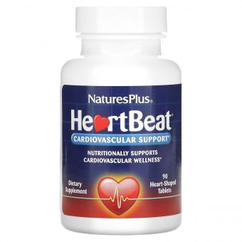 Комплекс для Підтримки Серцево-Судинної Системи, Heart Beat, Natures Plus, 90 таблеток