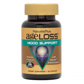 Комплекс для підтримки настрою, AgeLoss Mood Support, Nature&apos;s Plus, 60 капсул