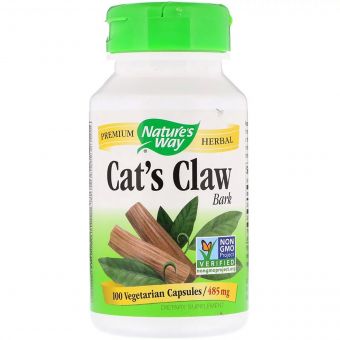 Котячий кіготь, Cat&apos;s Claw Bark, Nature&apos;s Way, 485 мг, 100 капсул
