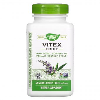 Вітекс, Vitex Fruit, 400 mg, Nature&apos;s Way, 320 Капсул