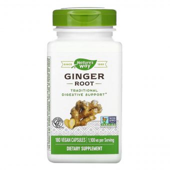Корінь імбиру, Ginger Root, Nature&apos;s Way ,, 550 мг, 180 капсул