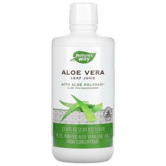 Алое вера органічний сік, Aloe Vera, Leaf Juice, Nature&apos;s Way, 1000 мл