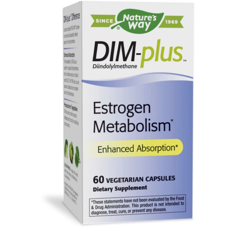 Метаболізм естрогенів, DIM-plus, Estrogen Metabolism, Nature&apos;s Way, 60 вегетаріанських капсул
