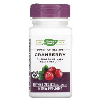 Журавлина, преміум-суміш, 400 мг, Cranberry, Nature's Way, 60 вегетаріанських капсул