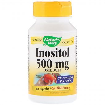 Nature&apos;s Way, Інозітол, один раз на день, 500 мг, 100 капсул
