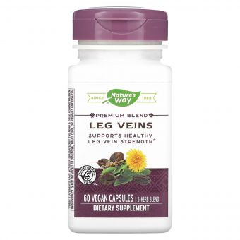 Підтримка Вен, Leg Veins Support Blend, Nature&apos;s Way, 60 капсул