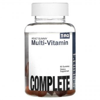 Мультивітаміни, Повний комплекс, смак полуниці апельсина вишні, Multi-Vitamin, T-RQ, 60 жувальних цукерок