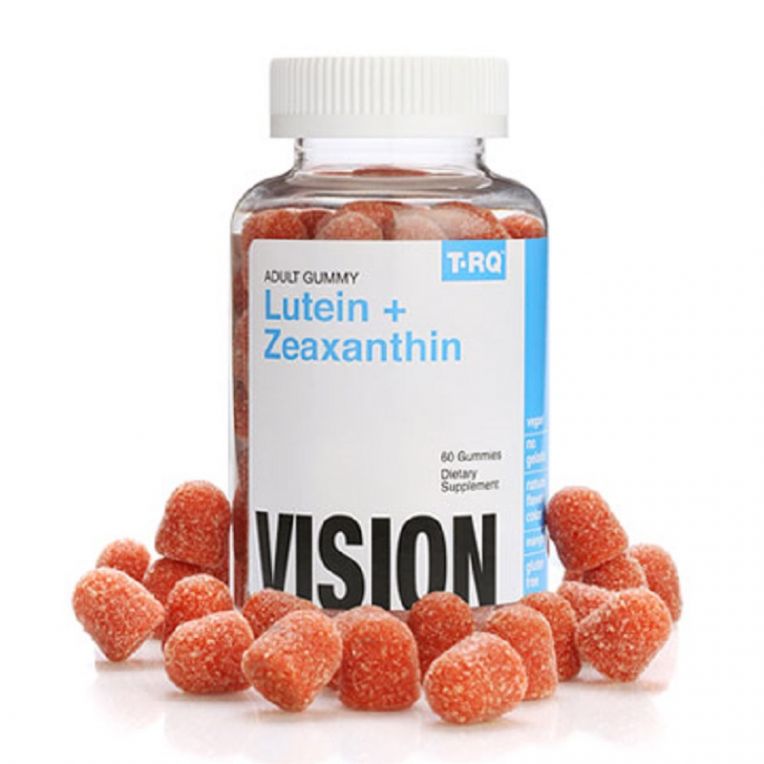 Лютеїн і Зеаксантин, фруктовий смак, Lutein and Zeaxanthin, T-RQ, 60 жувальних цукерок