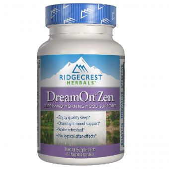 Природний Комплекс для Здорового Сну, DreamOn Zen, RidgeCrest Herbals, 60 вегетаріанських капсул