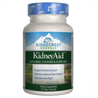 Комплекс для Підтримки Функції Нирок, KidneyAid, RidgeCrest Herbals, 60 вегетаріанських капсул