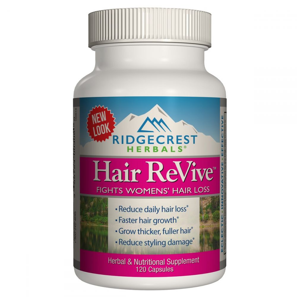 Комплекс від Випадіння Волосся для Жінок, Hair ReVive, RidgeCrest Herbals, 120 капсул