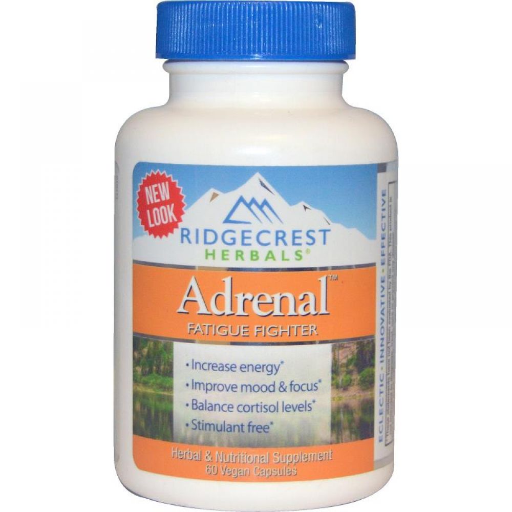 Комплекс для Ліквідації Втоми, Adrenal Fatigue Fighter, RidgeCrest Herbals, 60 вегетаріанських капсул