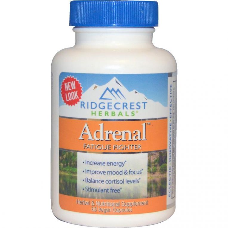 Комплекс для Ліквідації Втоми, Adrenal Fatigue Fighter, RidgeCrest Herbals, 60 вегетаріанських капсул