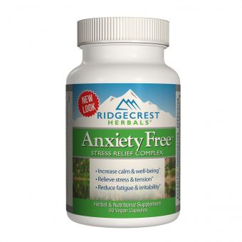 Комплекс для Зниження Стресу, Anxiety Free, RidgeCrest Herbals, 60 гелевих капсул