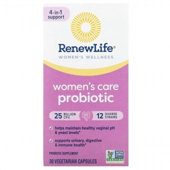 Пробіотик для жінок, 25 млрд КУО, Ultimate Flora, Women's Care Probiotic, Renew Life, 30 вегетаріанських капсул