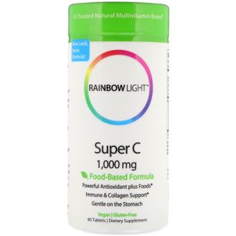 Вітамін С, Super C, Rainbow Light, 60 таблеток