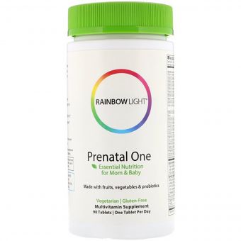 Мультивітаміни для вагітних Prenatal One, Rainbow Light, 90 таблеток