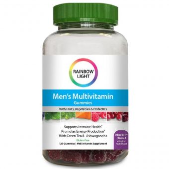 Чоловічі Мультівітаміни, Підтримка Імунітету, Rainbow Light, 120 жувальних таблеток