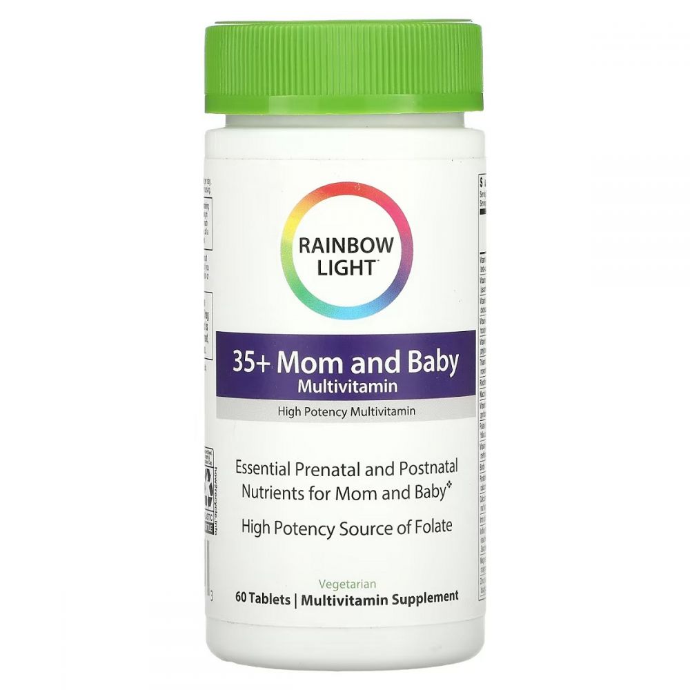 Мультивітаміни для мам 35+ та малюків, Multivitamin 35+ Mom and Baby, Rainbow Light, 60 таблеток