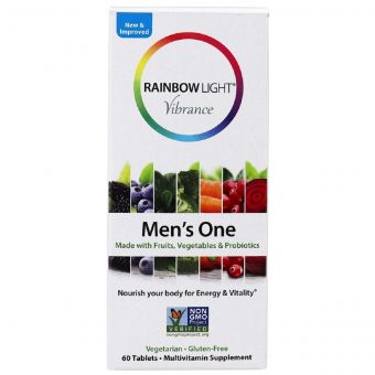 Мультивітаміни Для Чоловіків, Vibrance Men's One, Rainbow Light, 60 таблеток