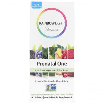 Мультивітаміни Для Вагітних і Годуючих Жінок, Prenatal One, Rainbow Light, 60 таблеток