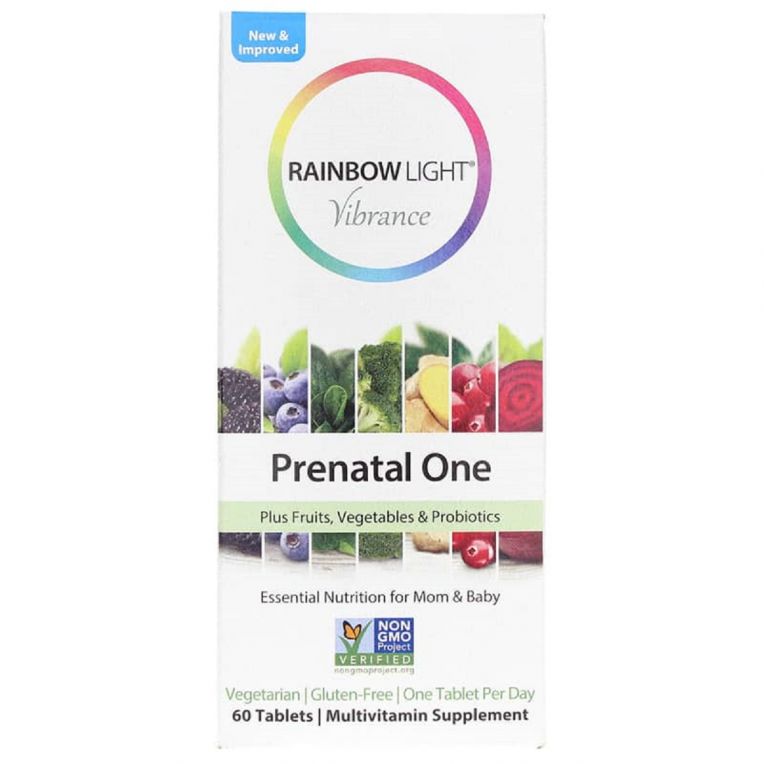 Мультивітаміни Для Вагітних і Годуючих Жінок, Prenatal One, Rainbow Light, 60 таблеток