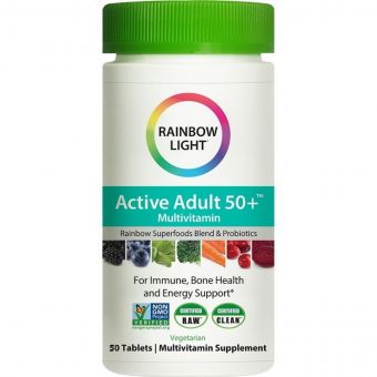 Мультивітаміни Для Дорослих, Active Adult 50+, Rainbow Light, 50 таблеток