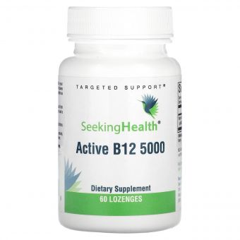 Вітамін B12, 5000 мкг, Active B12 5000, Seeking Health, 60 жувальних таблеток