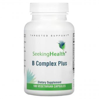 B-комплекс, B Complex Plus, Seeking Health, 100 вегетаріанських капсул