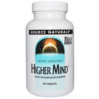 Поліпшення Роботи Мозку, Higher Mind, Source Naturals, 90 таблеток