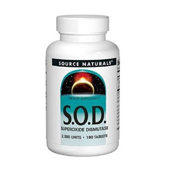 СОД Ферменти 235 мг, SOD, Source Naturals, 180 таблеток
