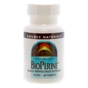 Біоперин (Екстракт Чорного Перцю) 10мг, Source Naturals, 60 таблеток